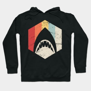 Retro Vintage Shark Icon Hoodie